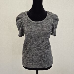 Wilfred Charcoal Short Sleeve Heavy Top